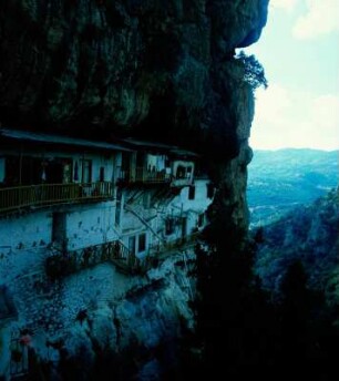 Peloponnes. Kloster Prodromou in der Lousios-Schlucht