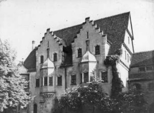 Halle (Saale), Moritzburg, sog. Talamtfreie Nachbildung des 1882 abgebrochenen Talamts der Halloren, erbaut 1558 von Nickel Hoffmann; Carl Rehorst