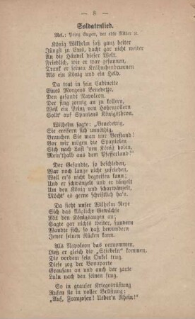 Soldatenlied.