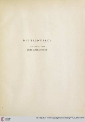 Bildwerke in Metall (Nr. 165-254)