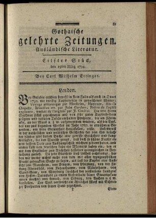 Eilftes Stück, den 15ten März 1794.