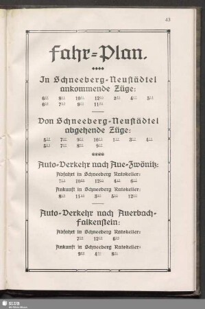 Fahr-Plan