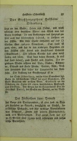 Das Fürstenthum Lippe-Detmold