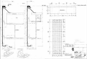 Fellbach: Empf.-Gebäude Bst.-Überdachung Bst.1 STA,Dach (Alu- Blende u.Verlegeplan)