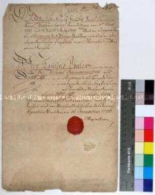 Quittung des Maximilian Prinz von Sachsen über den Empfang seiner Apanagegelder