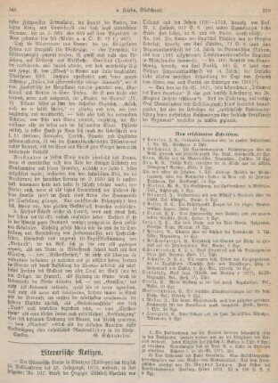 349-351 Literarische Notizen