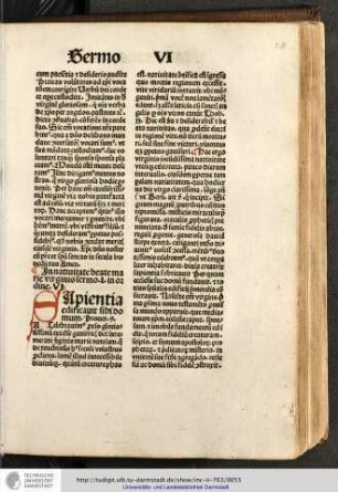 In nativitate beate Marie virginis, sermo I, in ordine VI.