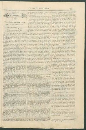 Bibliografía : Carta al señor don Juan Valera, sobre asuntos americanos.