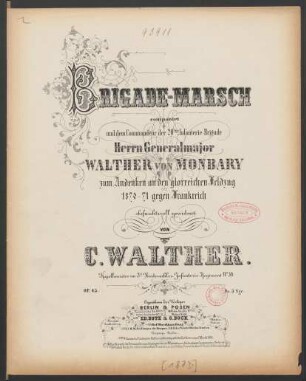 Brigade-Marsch : Op. 45