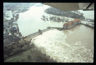 Hochwasserkatastrophe Weserwehr Hemelingen