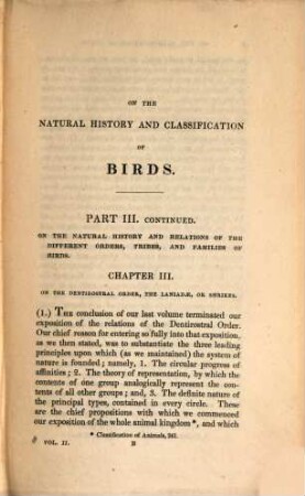 On the natural history and classification of birds. 2