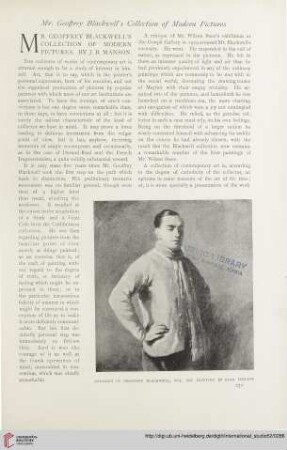 Mr. Geoffrey Blackwell's collection of modern pictures