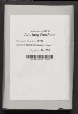Verpachtung und Verkauf der Küchthaler Wiesen bei Marienborn