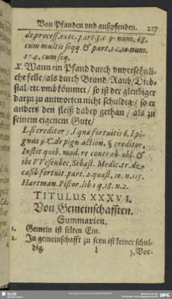 Titulus XXXVI. Von Gemeinschafften