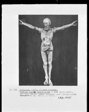 Corpus eines Kuzifixus, aus Hirschfeld