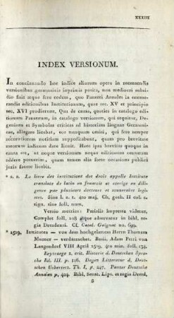 Index Versionum
