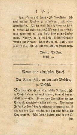 Neun und vierzigster Brief