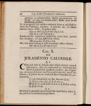Cap. X. De Juramento Calumniæ.