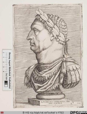 Bildnis ROM: Vitellius, 8. römischer Kaiser 19. 4.-20. 12. 69 (eig. Aulus Vitellius)