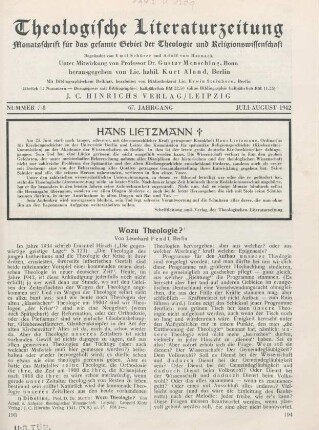 193-200 Wozu Theologie?