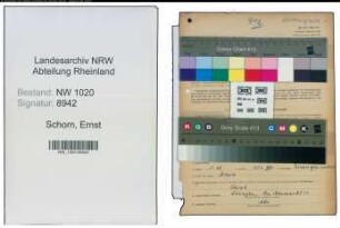 Entnazifizierung Ernst Schorn , geb. 30.08.1901 (Fabrikant)