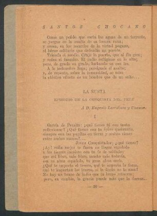 La ñusta : Episodio de la conquista del Perú