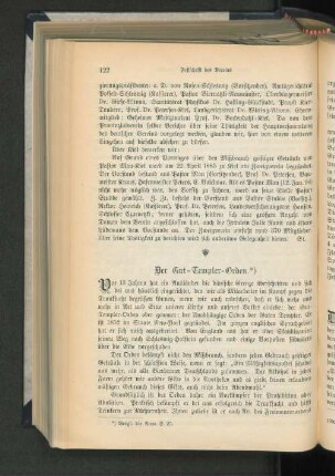 Der Gut-Templer-Orden. *)