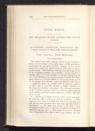 Ninth Kânda. The Building of the Sacred Fire-Altar (continued)...