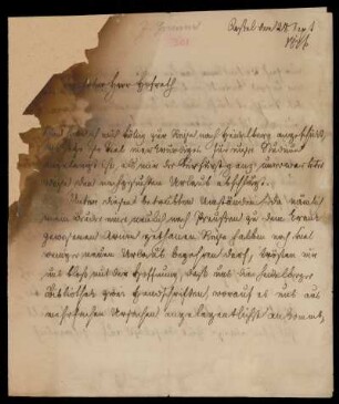 Brief von Jacob Grimm an Friedrich Creuzer