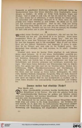 30: Immer weiter das römische Recht?