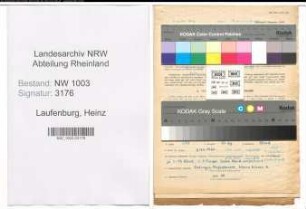 Entnazifizierung Heinz Laufenburg , geb. 15.12.1916 (Angestellter)