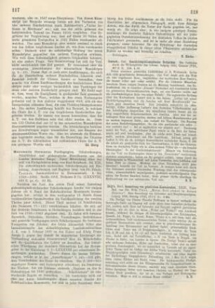 117-118 [Rezension] Monumenta Germaniae paedagogica ; 13. Die siebenbürgisch-sächsischen Schulordnungen 1782 - 1883