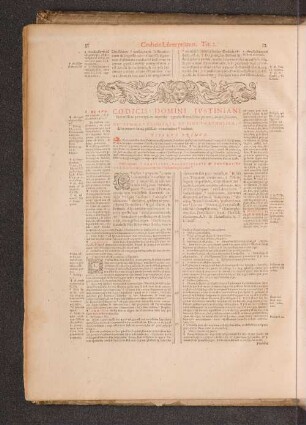 Codicis Domini Iustiniani Sacratissimi principis ex repetita praelectione, liber primus [...].