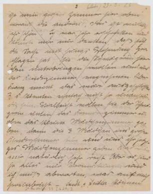 Brief von Edith Rosenzweig an Unbekannt