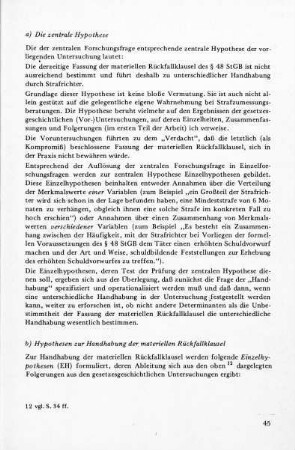 b) Hypothesen zur Handhabung der materiellen Rückfallklausel: EH 1 bis EH 6