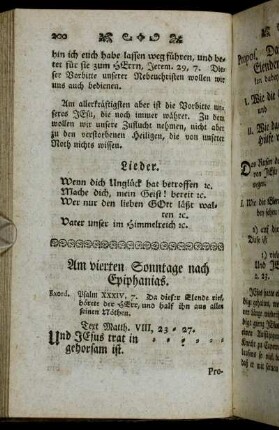 Am vierten Sonntage nach Epiphanias.