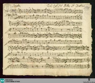 Sonatas - Mus. Hs. 847 : vl, b; G