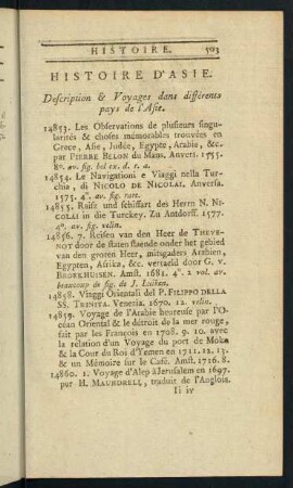 Histoire D´Asie.
