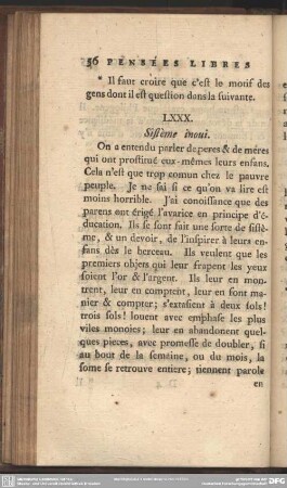 LXXX. Sistème inoui