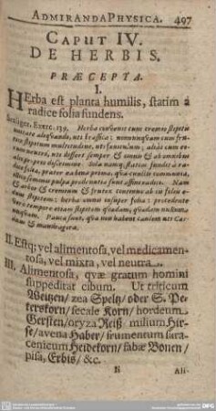Caput IV. De Herbis.