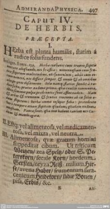 Caput IV. De Herbis.