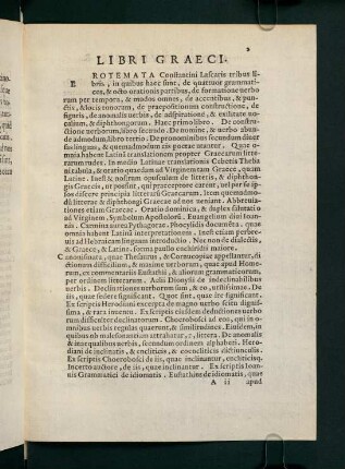 Libri Graeci.