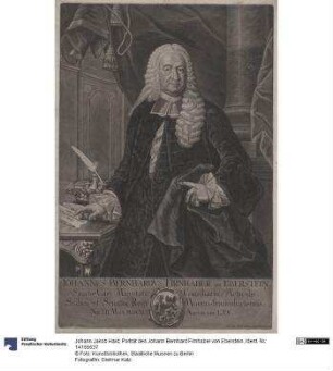 Porträt des Johann Bernhard Firnhaber von Eberstein