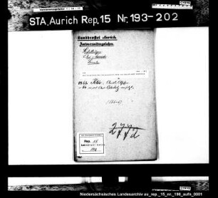 Die Versetzung des Amtsassessors Klee von Aurich nach Osterholz