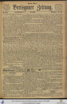 03.05.1891 (Erstes Blatt)