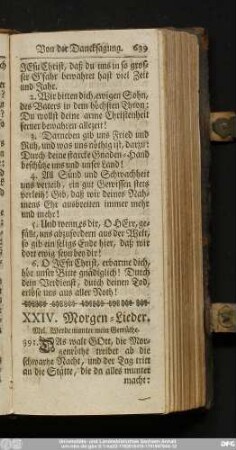 XXIV. Morgen-Lieder.