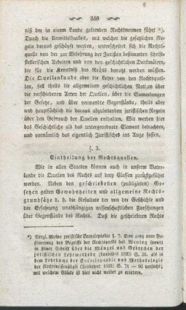 §. 3. Eintheilung der Rechtsquellen.