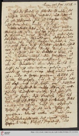 Korrespondenz Karl Immanuel Nitzsch / Carl Ullmann: Brief von Karl Immanuel Nitzsch an Carl Ullmann