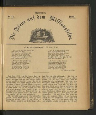 No 11. November. 1886.