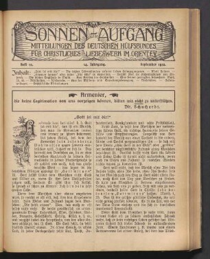 Heft 12. 14. Jahrgang. September 1912